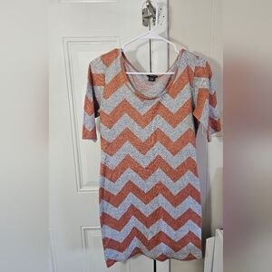 Chevron Patterned Dress